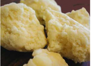 Raw shea butter - Photo courtesy of Mountain Rose Herbs